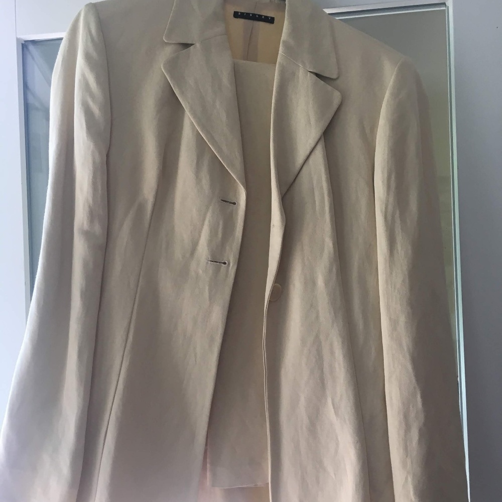 Vintage Sisley Women's Linen Suit